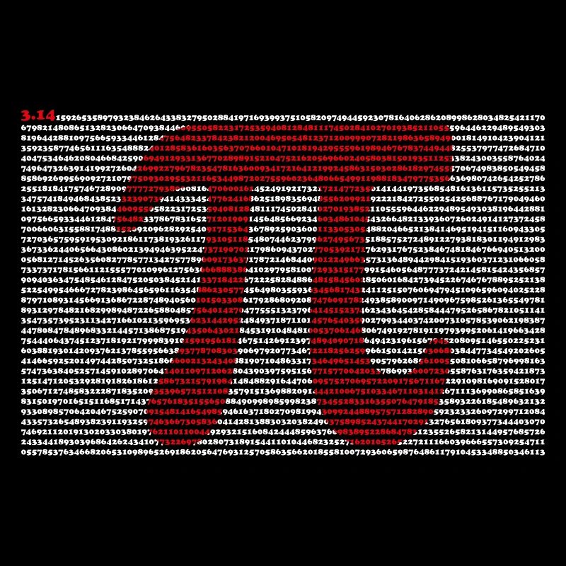 Pi T-Shirt 3,14 Pi Numéro Symbole Math Science