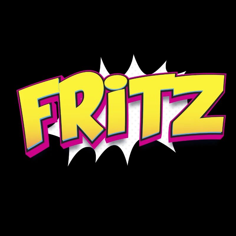 Fritz Custom Name Comic Book Style Pop Art, Fritz