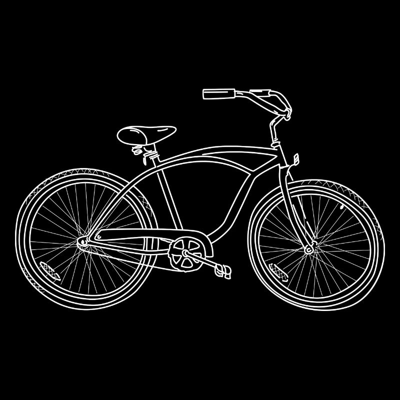 Custom Bicycle Cruiser Illustration