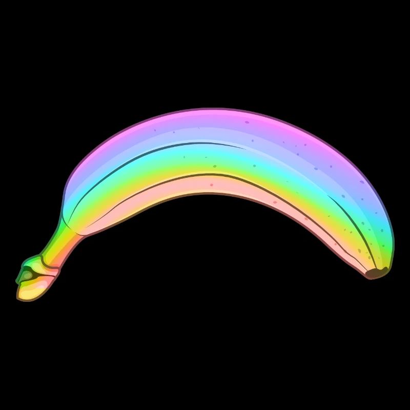 Regenbogen Banane
