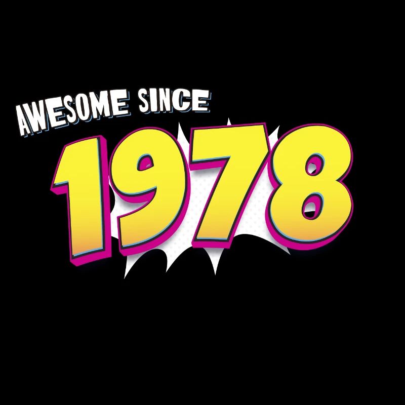 Retro 45. Geburtstag im Pop Art Comic Stil