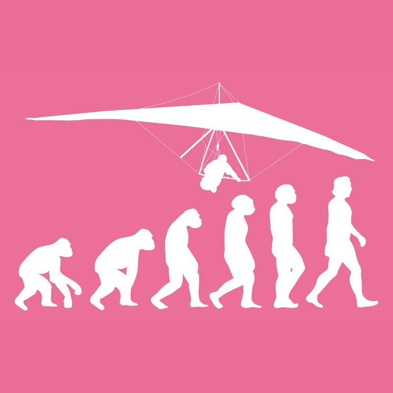 Paraglider Gleitschirm Evolution der Menschen