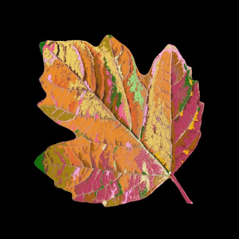 feuille colorée, feuillage, arbre, coloré, saison, automne