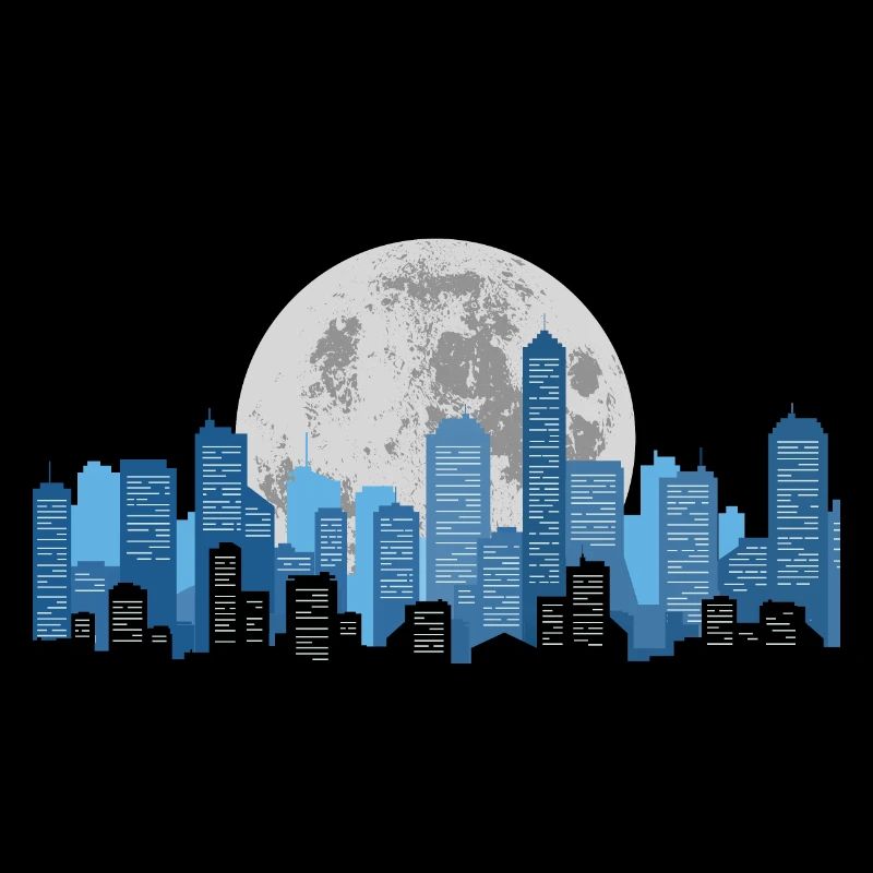 Moon Light Cityscape