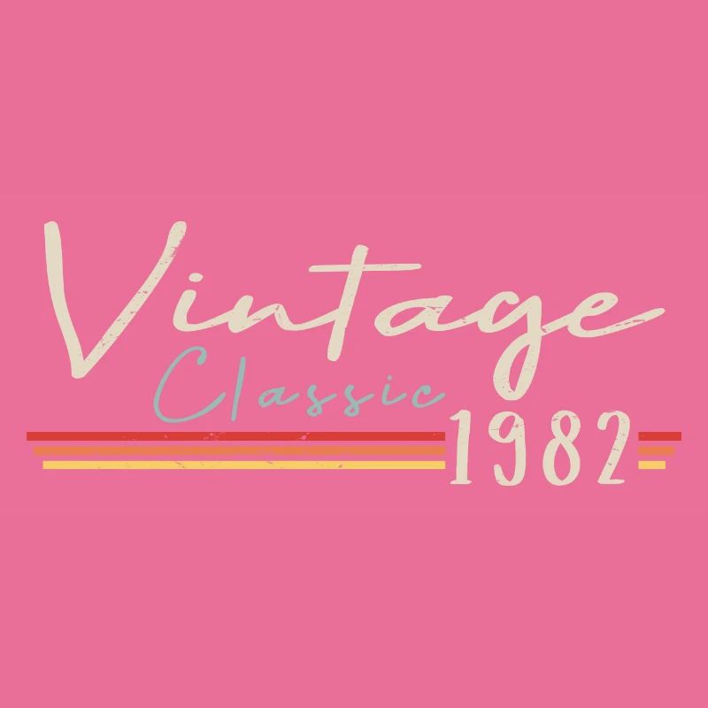 Vintage Original since 1982 Geburtstag Retro 1982