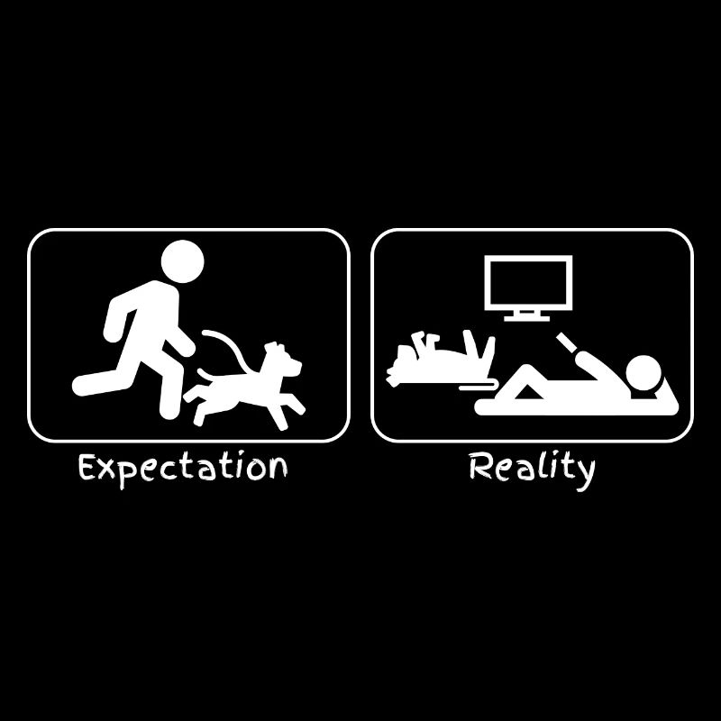 dog expected vs reality