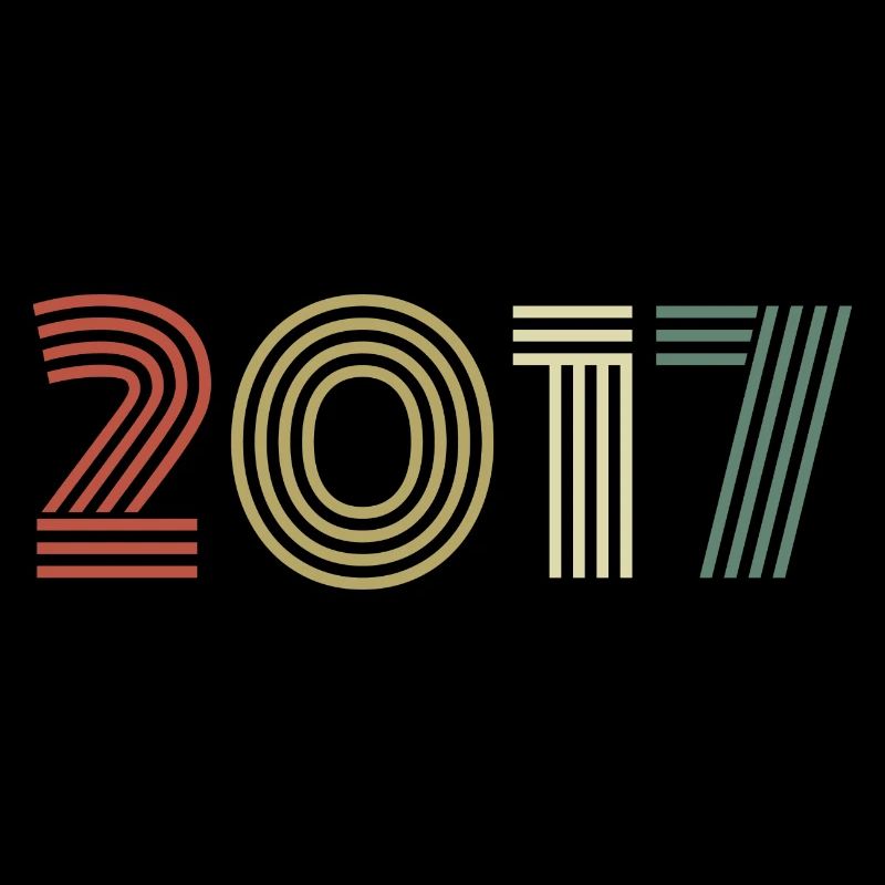 2017 Anniversaire Millésime 2017 Cadeau 2017