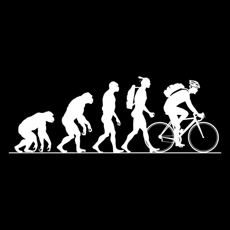Evolution Radfahren Radfahren Biker Radfahren