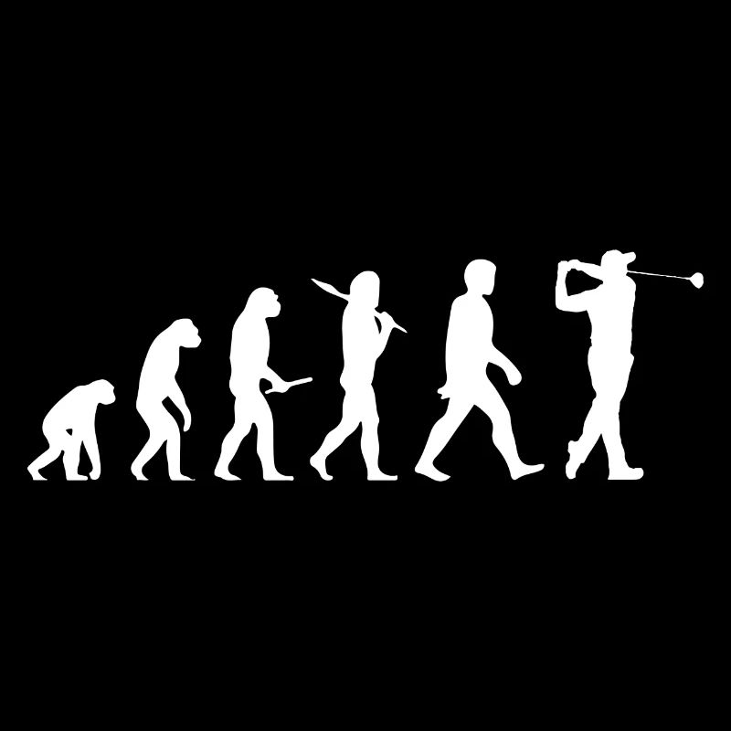 Evolution Golf Golfen Golfspieler Putten Abschlag