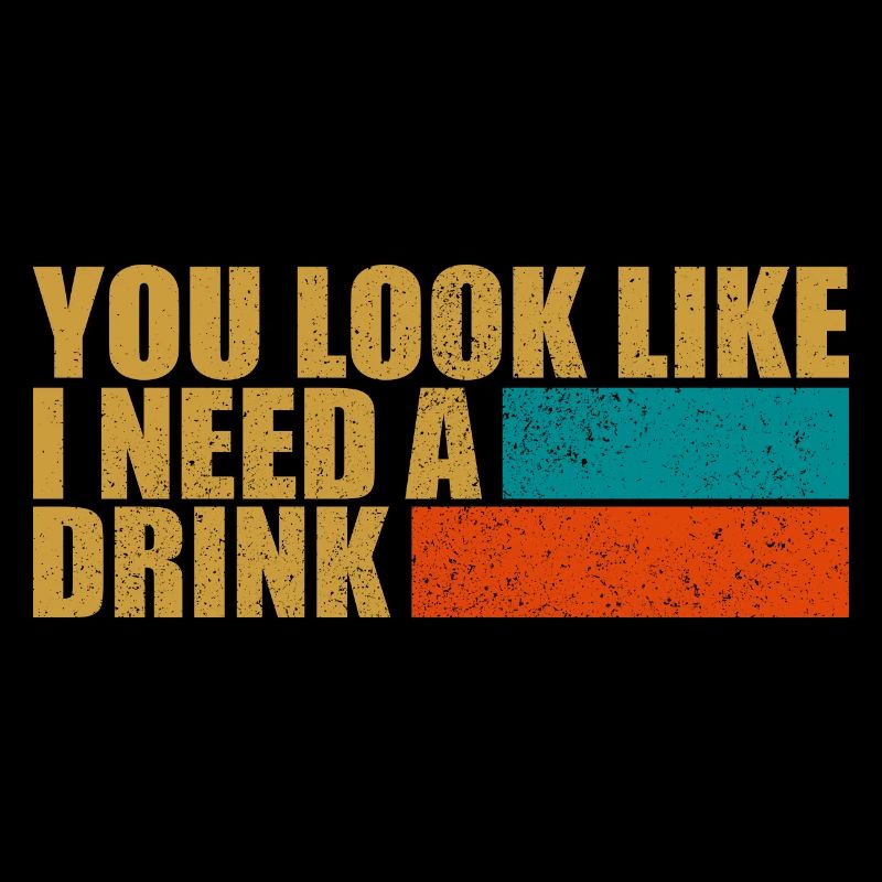 Vintage Drinking Beer Drinker Look Like Drink