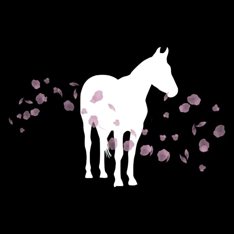 Cheval fleur de cerisier / équitation