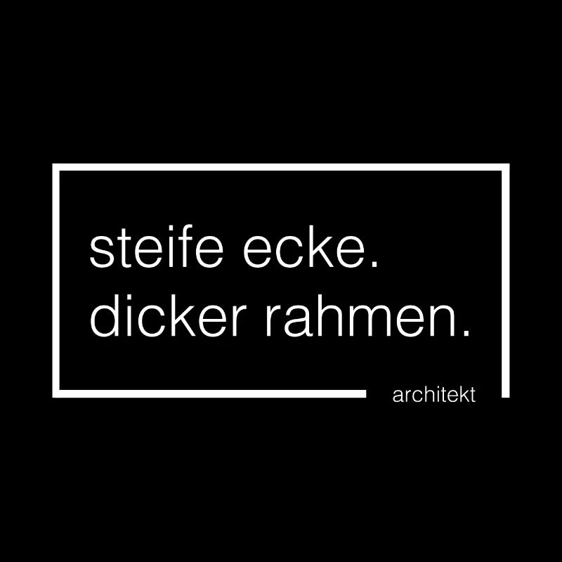 steife ecke. dicker rahmen