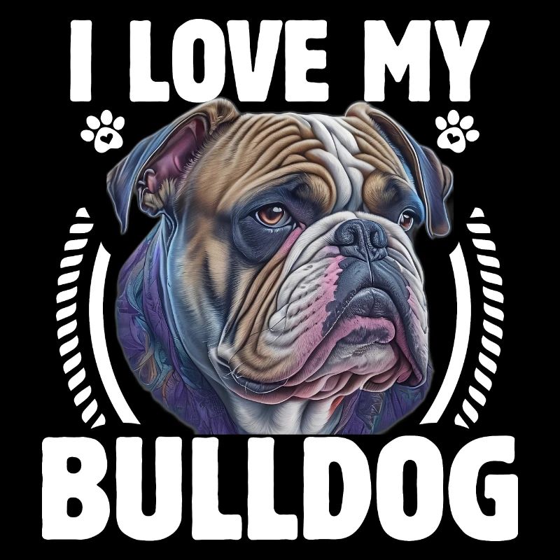 J’aime mon bouledogue anglais