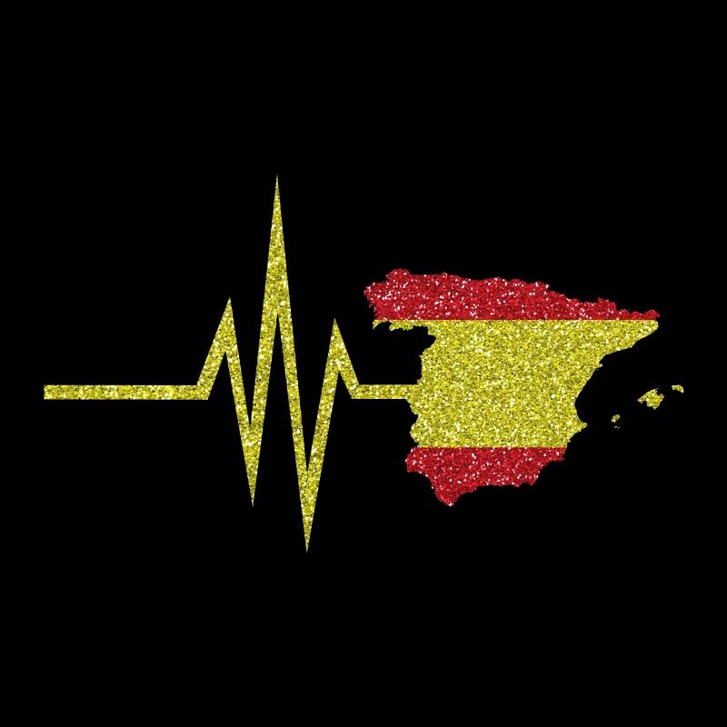 My heart beats for Spain - map spanish