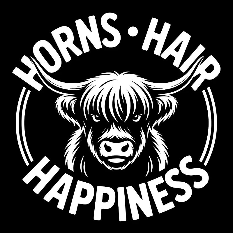 Cornes, Cheveux, Bonheur, Highlands,