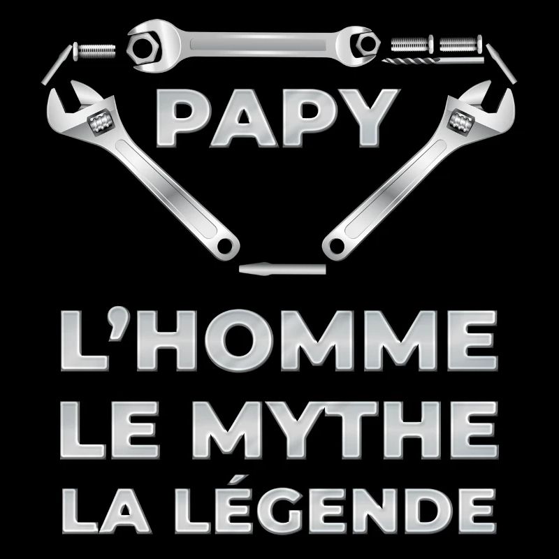 Super papy La légende. Cadeau papy