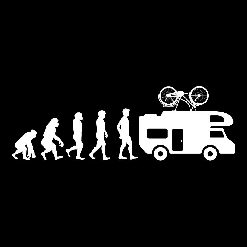 Evolution Camper Camping Geschenk Campingurlaub
