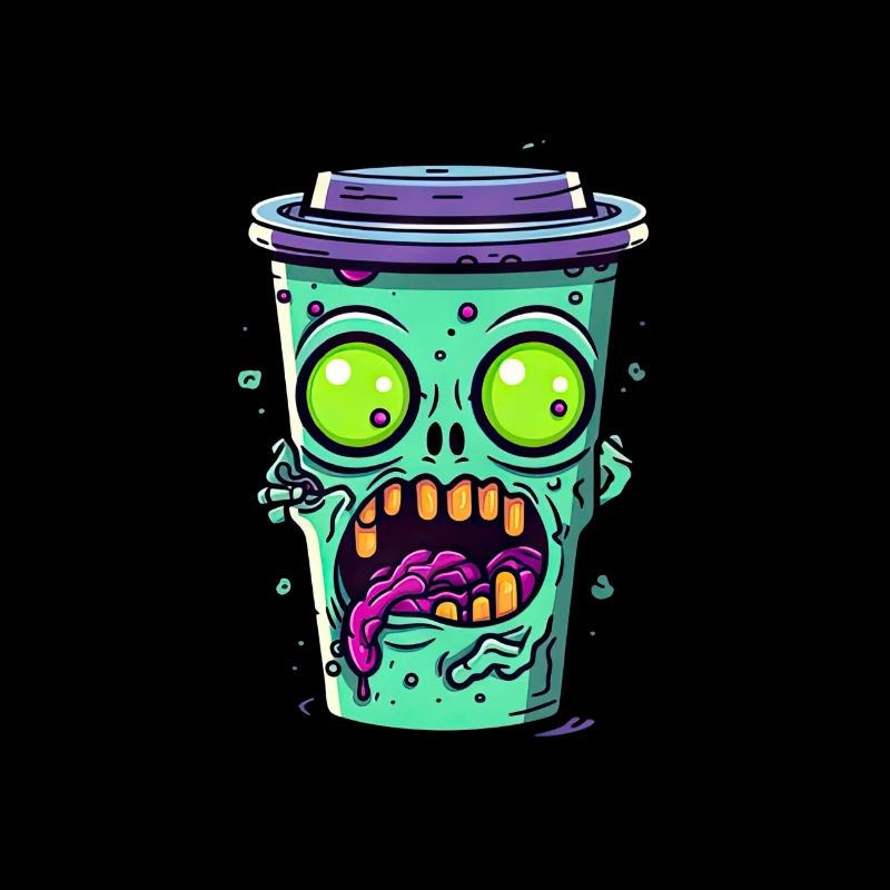 Halloween coffee mug - creepy coffee mug