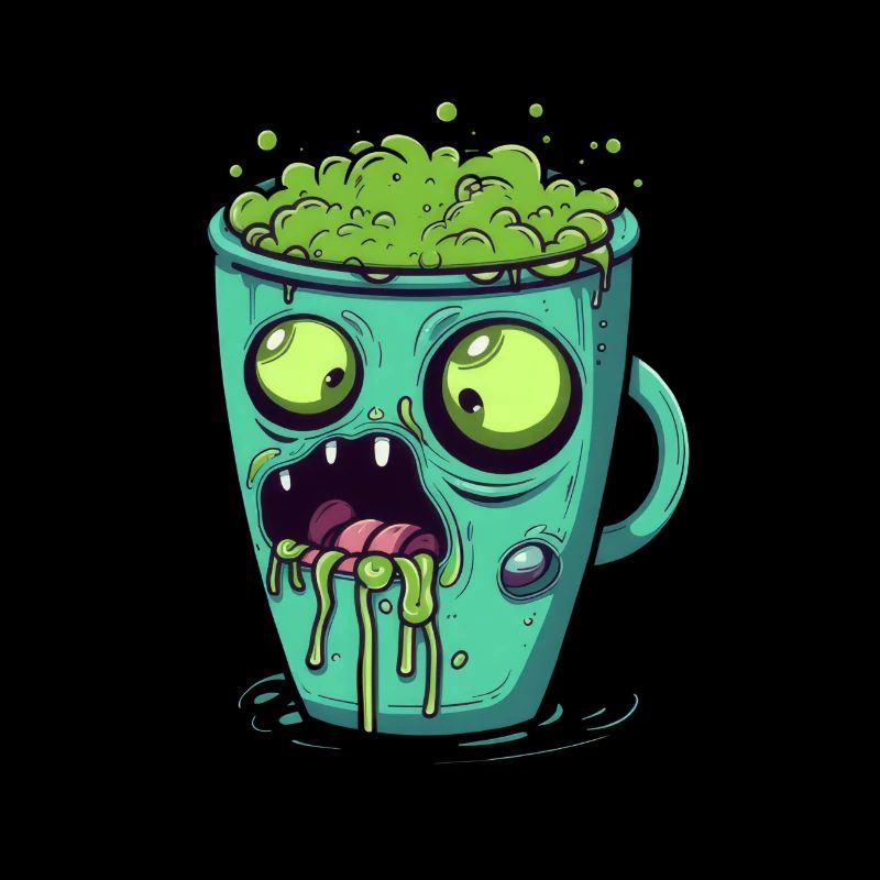 Halloween coffee mug - creepy coffee mug