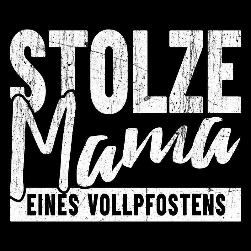 Stolze Mama eines Vollpfosten