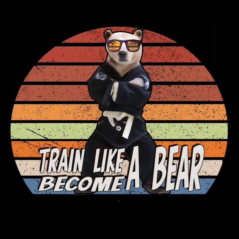 BJJ Bear in training suit