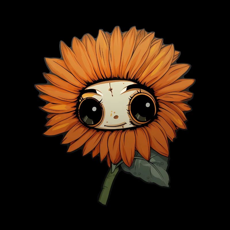 Auge Orangene Blume