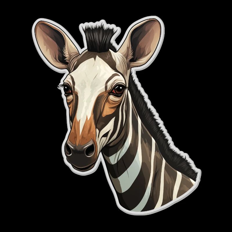 Okapi Kopf Seltenes Tiermotiv