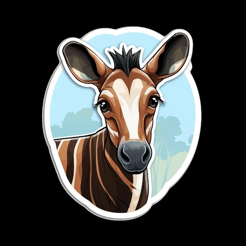 Okapi Kopf Seltenes Tiermotiv