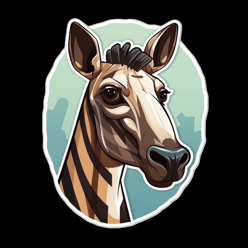 Okapi Kopf Seltenes Tiermotiv