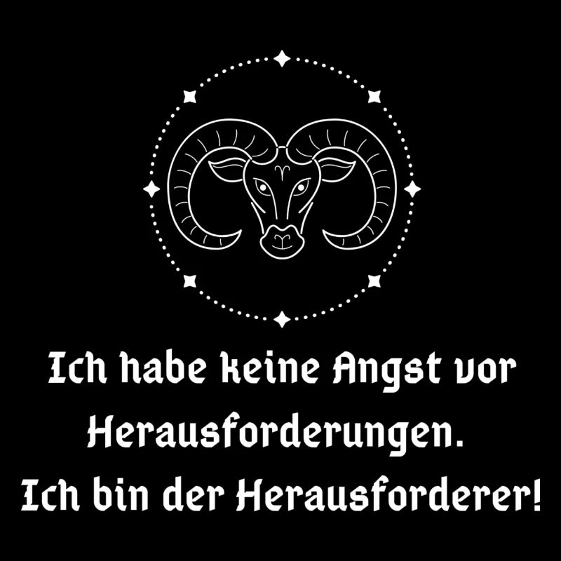 T-Shirt Sternzeichen Widder Astrologie Horoskop