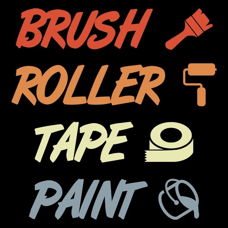 Brush Roller Tape Paint