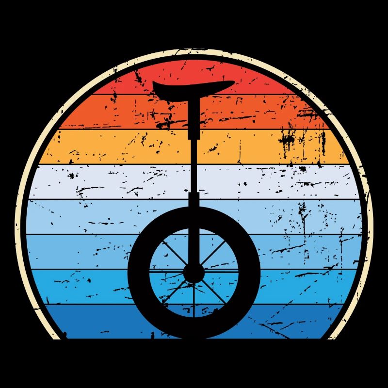 Einrad Retro Einradfahren Zirkus