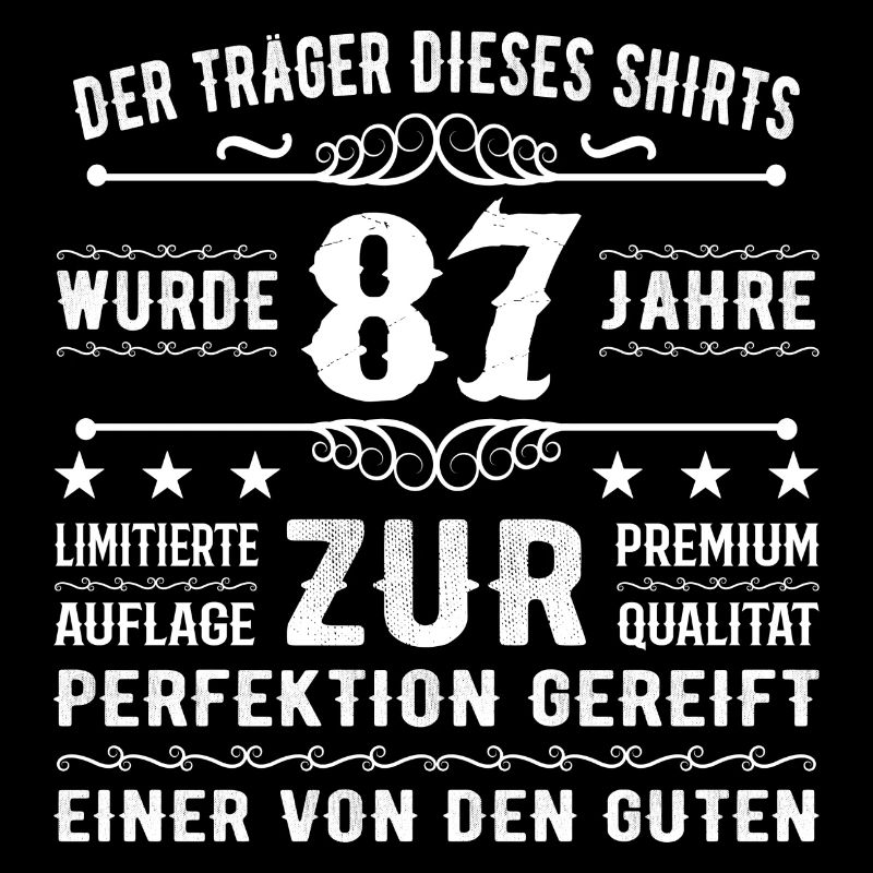 87 Years Gift Idea for 87 - Birthday