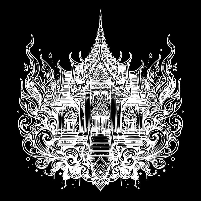 Temple classique de la Thaïlande