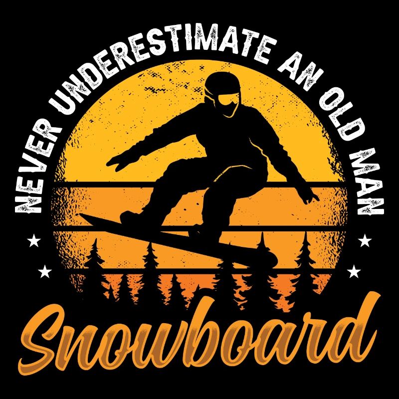 Never Underestimate An Old Man With A Snowboard