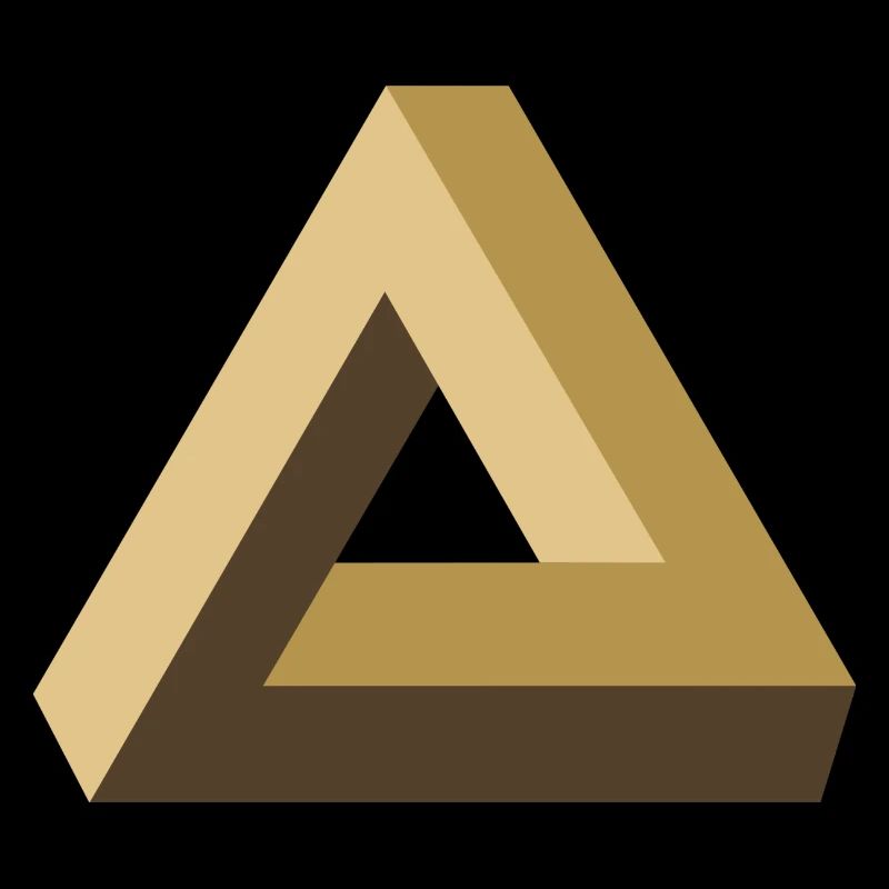 Tribar, optique, illusion, triangle, géométrie, maths