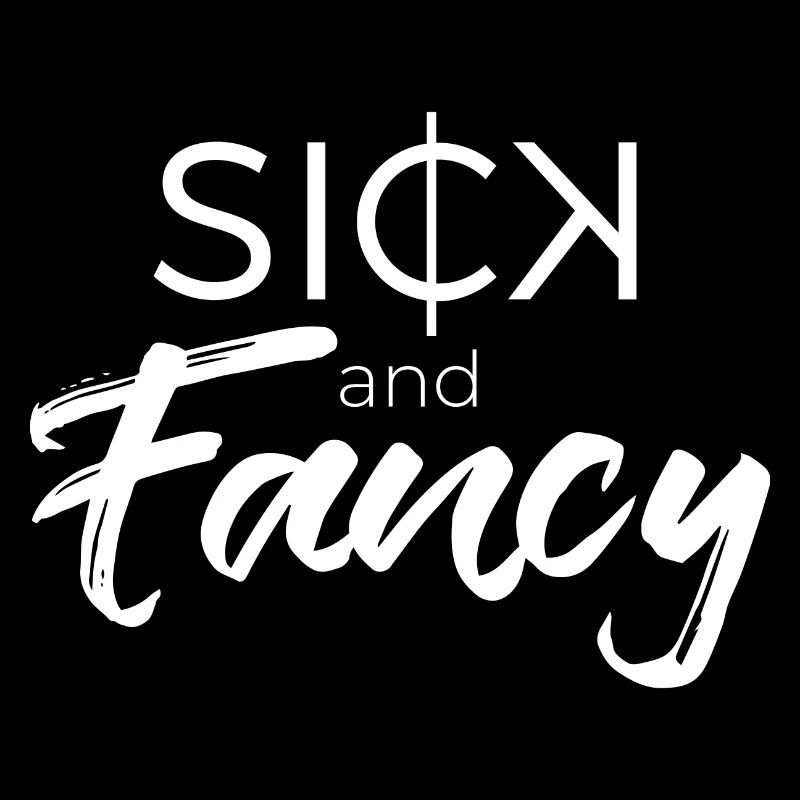 Sick and Fancy, Logo, Blanc