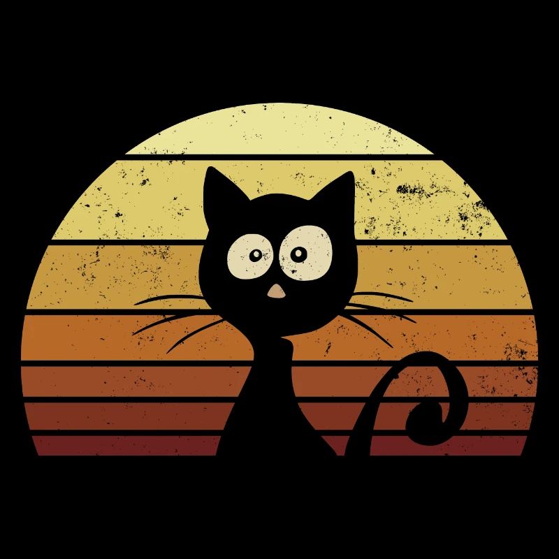 Cat retro look