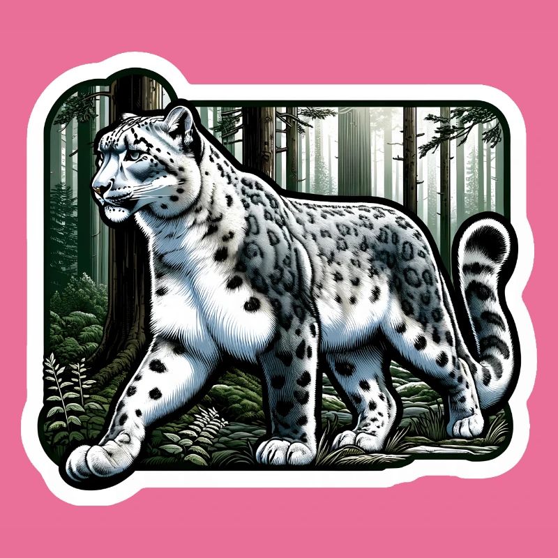 Snow Leopard Leopard White Leopard