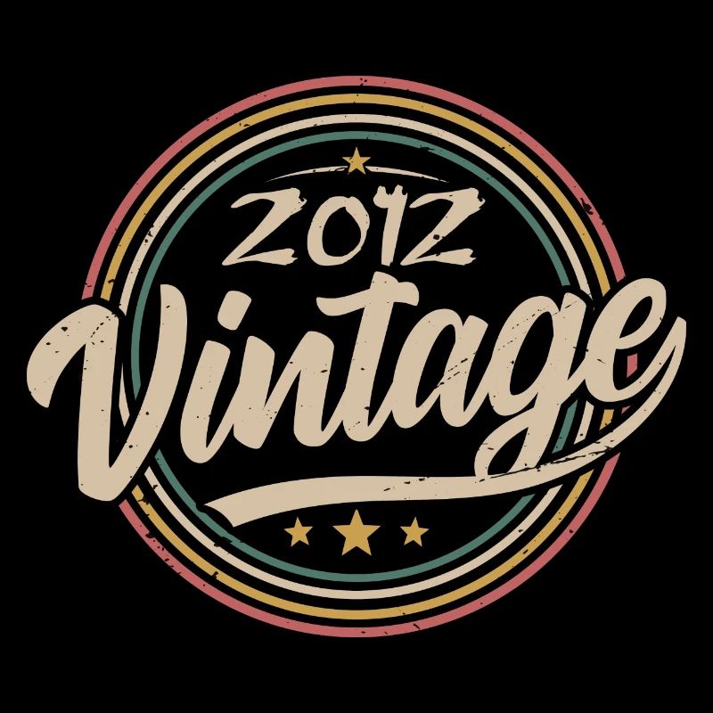 2012 Vintage 2012 Birthday Gift - Retro Style 2012