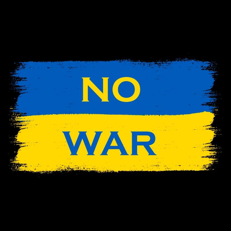 Pas de guerre Ukraine Drapeau