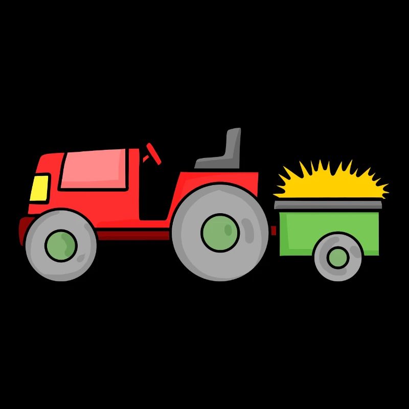 Tracteur avec remorque