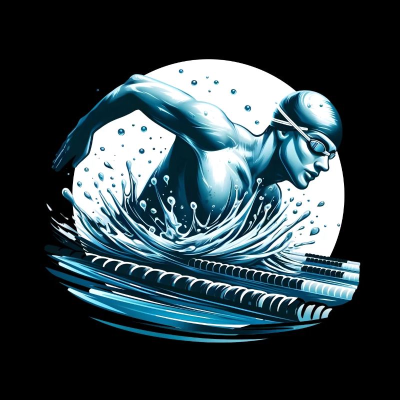 Schwimmer in Aktion