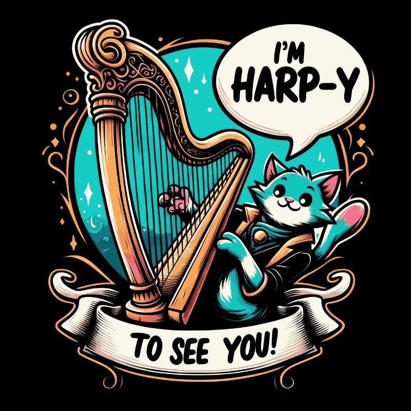 Harp Cat Pun