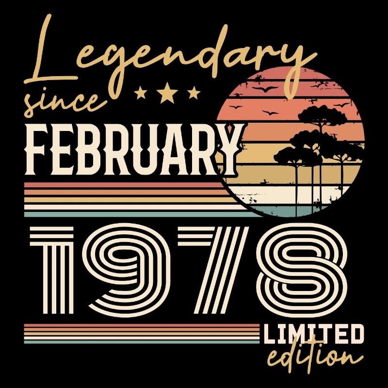 Février 1978 anniversaire 1978 légendes Février