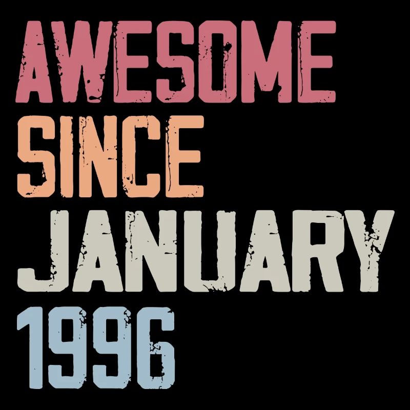 Geburtstag Januar 1996 Retro 1996 Januar