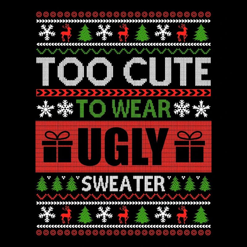 Hässliche Hirsch Ugly Weihnachts-Shirts Pulli