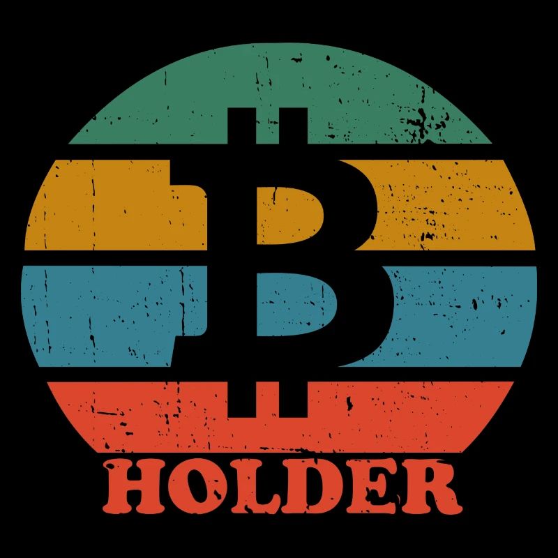 Rétro Bitcoin Holder