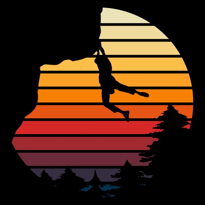 Vintage Rappel Rock Climbing