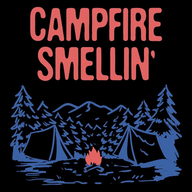 Feu de camp Smellin' Camping Camping Summer Camper Tropical